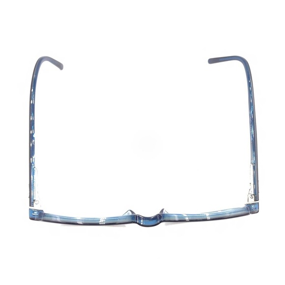 Gucci GG2478 M4X Black Blue Rectangle Eyeglasses Frames 47-16 130 Italy Designer - Picture 3 of 12